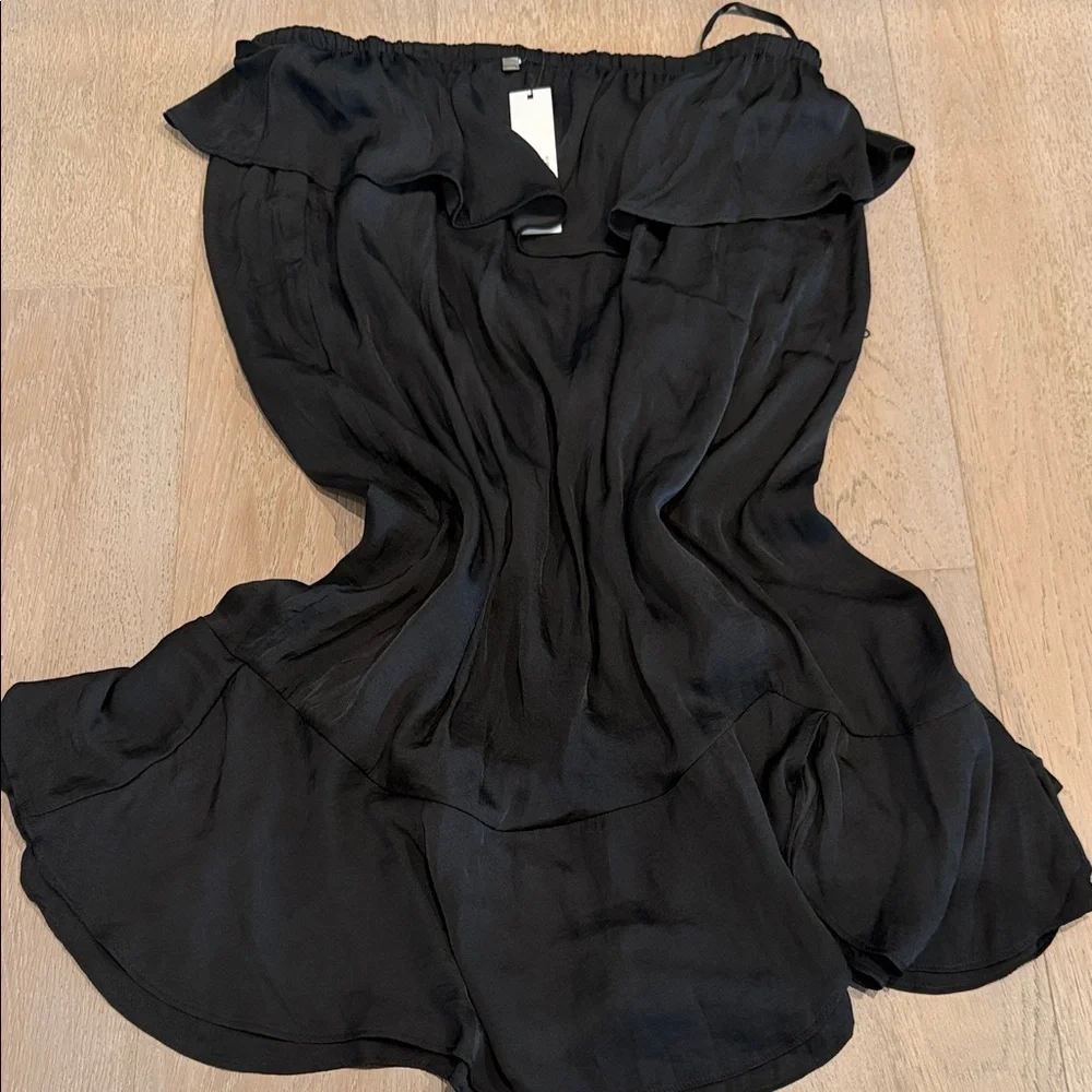 Naked Zebra Black Strapless Dress - Picture 1 of 6